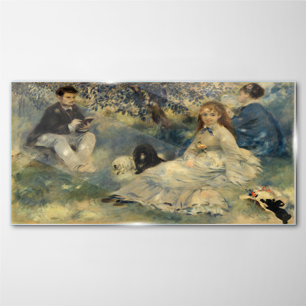 Summer Picnic in the Park Glass art print