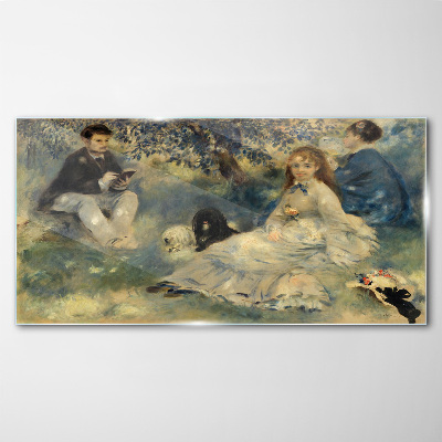Summer Picnic in the Park Glass art print