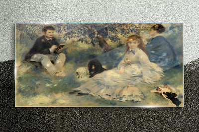 Summer Picnic in the Park Glass art print