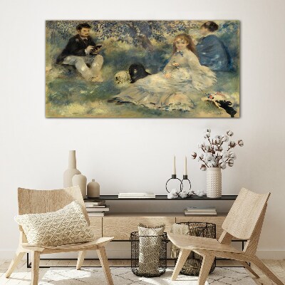 Summer Picnic in the Park Glass art print