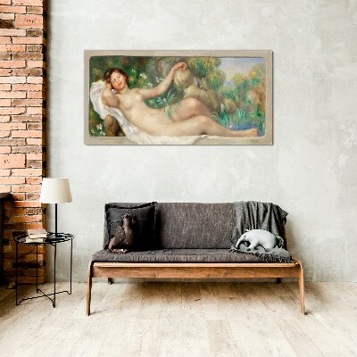 Peace in the summer garden Wall art on glass