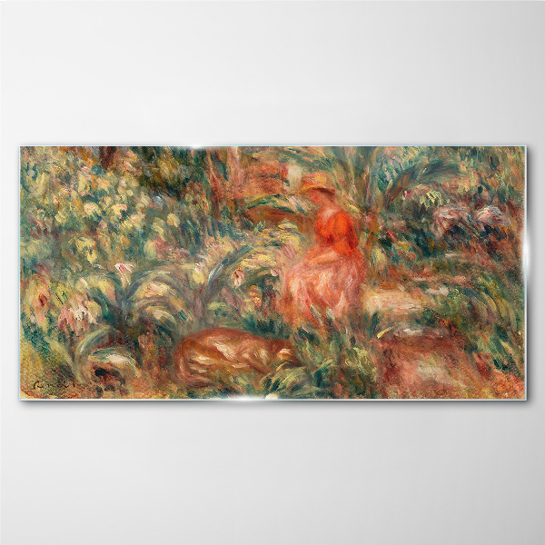 Summer Afternoon in the Garden Wall art on glass
