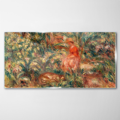 Summer Afternoon in the Garden Wall art on glass