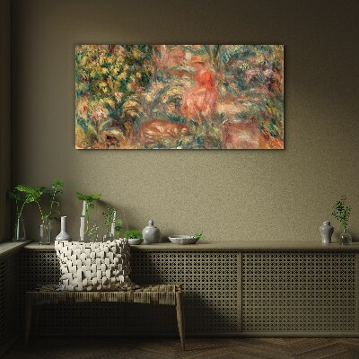 Summer Afternoon in the Garden Wall art on glass