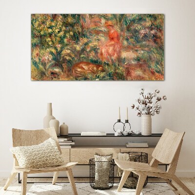 Summer Afternoon in the Garden Wall art on glass