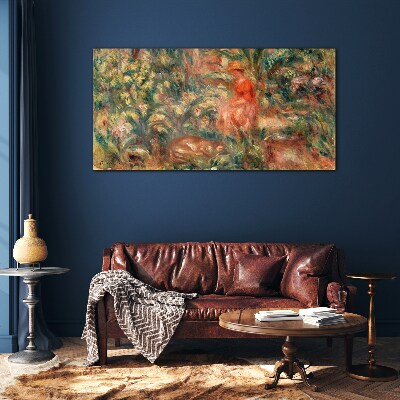 Summer Afternoon in the Garden Wall art on glass