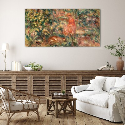 Summer Afternoon in the Garden Wall art on glass