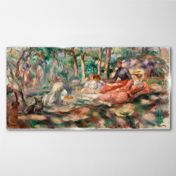 Summer Afternoon in the Park Glass art print