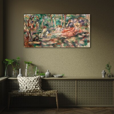 Summer Afternoon in the Park Glass art print