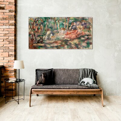 Summer Afternoon in the Park Glass art print