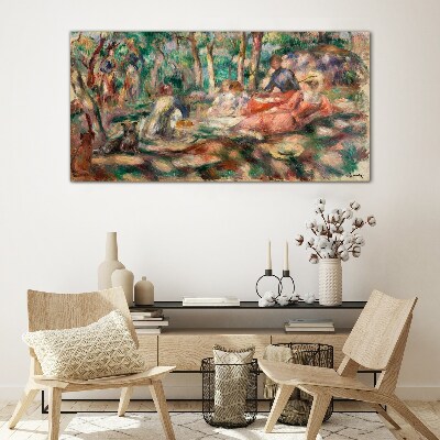 Summer Afternoon in the Park Glass art print