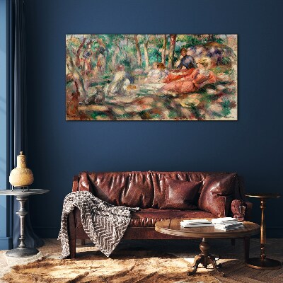 Summer Afternoon in the Park Glass art print