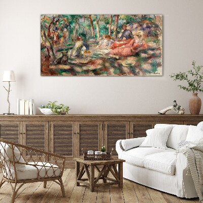 Summer Afternoon in the Park Glass art print