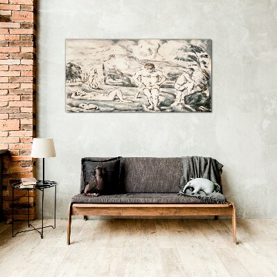 A scene from nature Glass art print