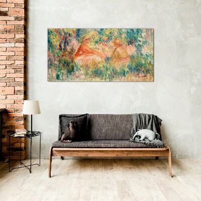 Summer Afternoon in the Garden Wall art on glass