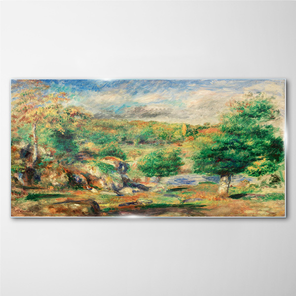 Summer Landscape Wall art on glass