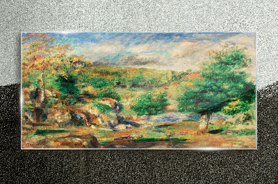 Summer Landscape Wall art on glass
