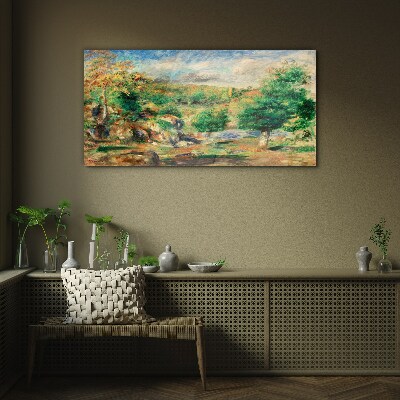 Summer Landscape Wall art on glass