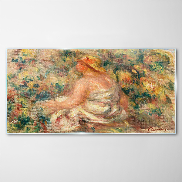 Summer moment in the garden Glass art print