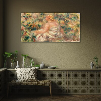 Summer moment in the garden Glass art print