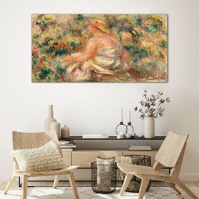 Summer moment in the garden Glass art print
