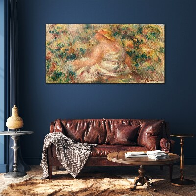 Summer moment in the garden Glass art print