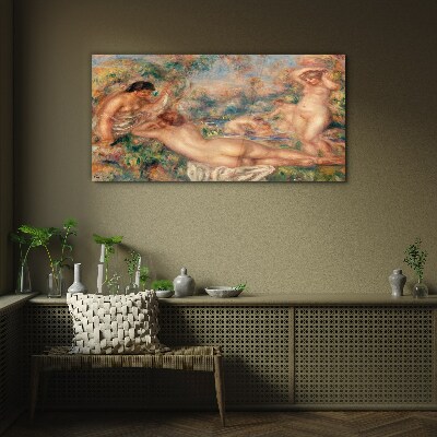 Summer moments in the garden Glass art print