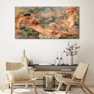 Summer moments in the garden Glass art print