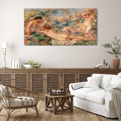 Summer moments in the garden Glass art print