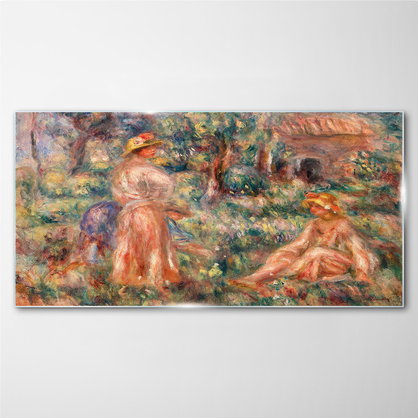 Summer Afternoon in the Garden Glass art print