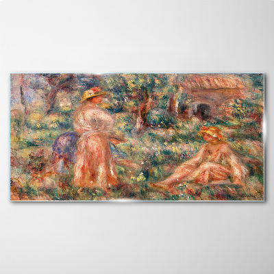 Summer Afternoon in the Garden Glass art print