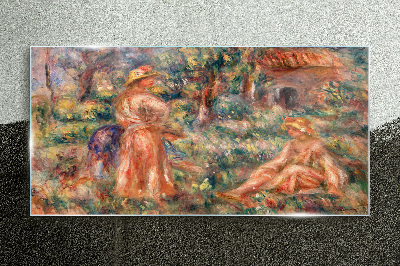 Summer Afternoon in the Garden Glass art print