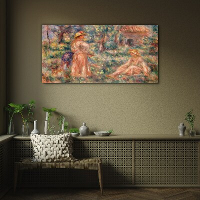 Summer Afternoon in the Garden Glass art print