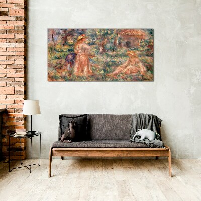 Summer Afternoon in the Garden Glass art print