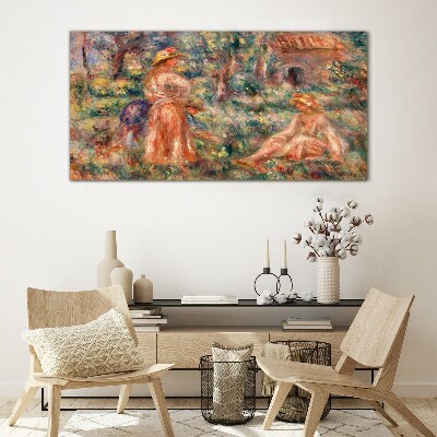 Summer Afternoon in the Garden Glass art print