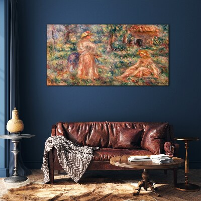 Summer Afternoon in the Garden Glass art print