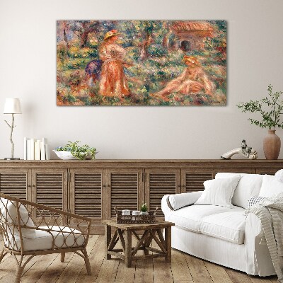 Summer Afternoon in the Garden Glass art print