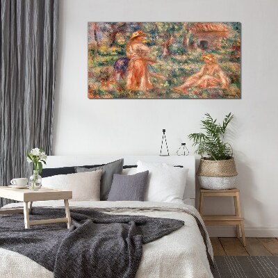 Summer Afternoon in the Garden Glass art print