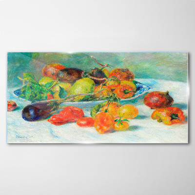 Still life with fruit Wall art on glass