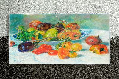 Still life with fruit Wall art on glass