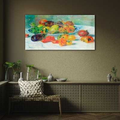 Still life with fruit Wall art on glass
