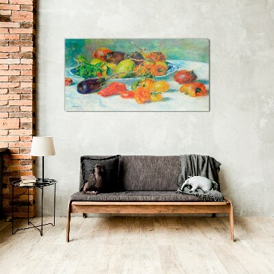 Still life with fruit Wall art on glass