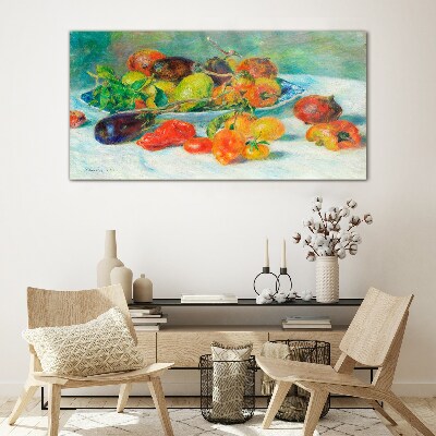 Still life with fruit Wall art on glass
