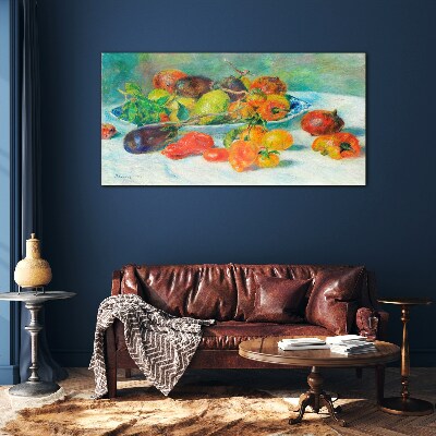Still life with fruit Wall art on glass