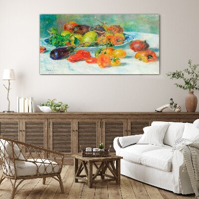 Still life with fruit Wall art on glass