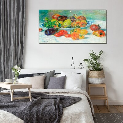 Still life with fruit Wall art on glass