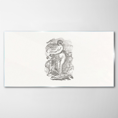 Elegance in motion Glass art print