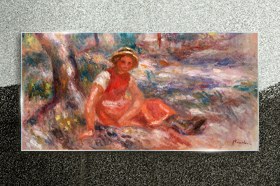 Summer Moment in the Park Wall art on glass