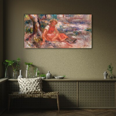 Summer Moment in the Park Wall art on glass