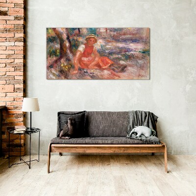 Summer Moment in the Park Wall art on glass